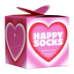 Maroon מארז 2 זוגות גרביים Valentine's HAPPY SOCKS