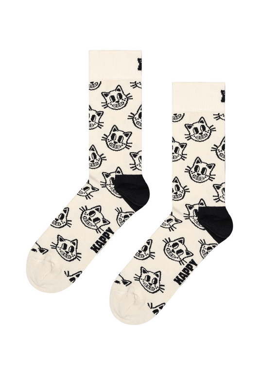 Black זוג גרביים Cat HAPPY SOCKS