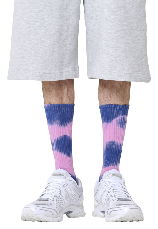 Light Gray זוג גרביים Tie Dye HAPPY SOCKS