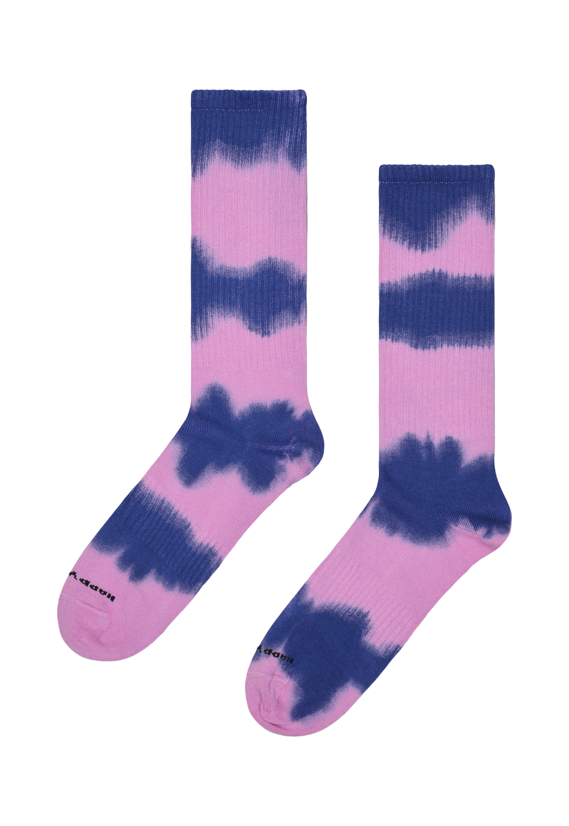 Dark Gray זוג גרביים Tie Dye HAPPY SOCKS