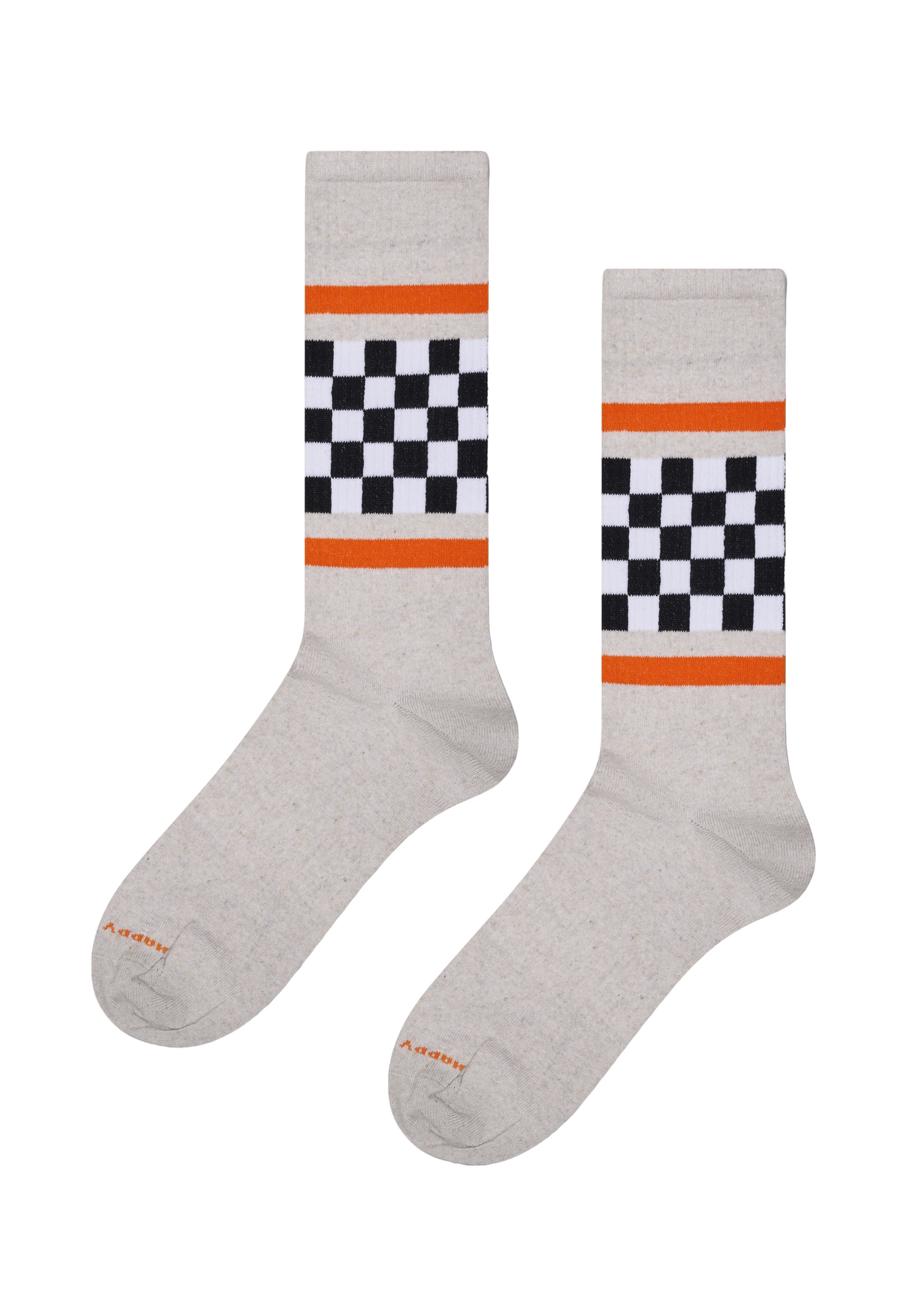 Gray זוג גרביים Checked Stripe HAPPY SOCKS
