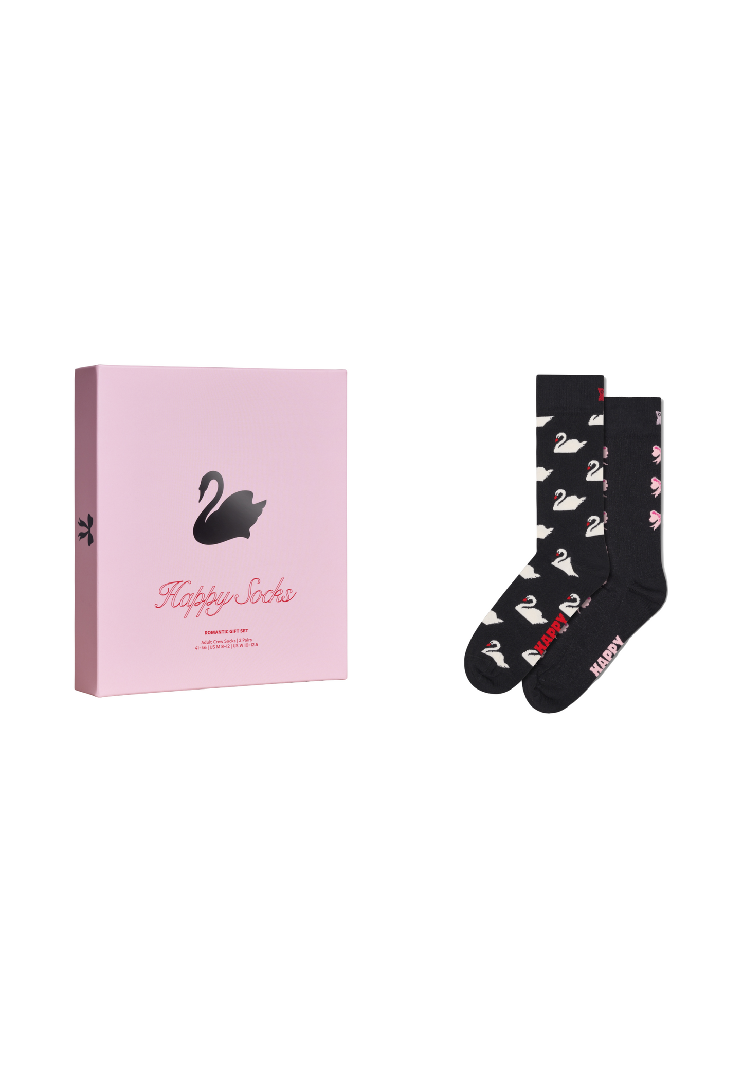 Dark Slate Gray מארז 2 זוגות גרביים Swan HAPPY SOCKS