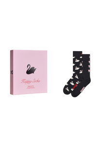 Dark Slate Gray מארז 2 זוגות גרביים Swan HAPPY SOCKS