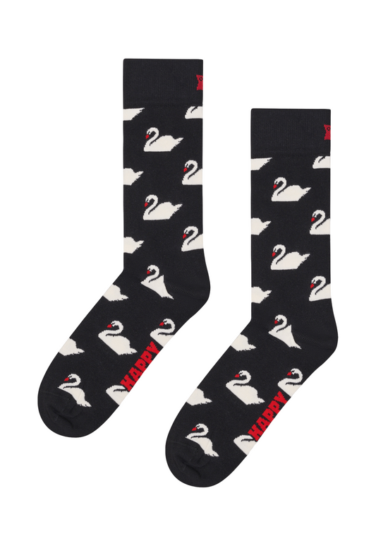 Dark Slate Gray מארז 2 זוגות גרביים Swan HAPPY SOCKS
