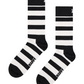 Black מארז 4 זוגות גרביים Black And White HAPPY SOCKS