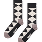Dark Slate Gray מארז 4 זוגות גרביים Black And White HAPPY SOCKS