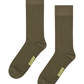 Dark Olive Green זוג גרביים Natural HAPPY SOCKS