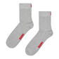Gray זוג גרביים Solid 1/2 HAPPY SOCKS
