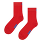 Firebrick זוג גרביים Solid 1/2 HAPPY SOCKS