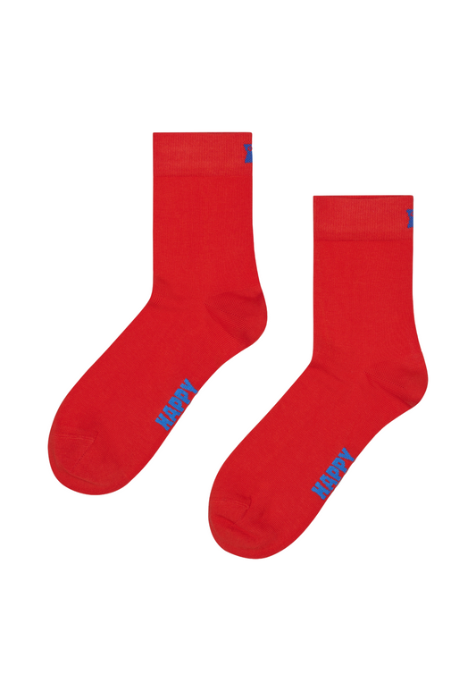 Firebrick זוג גרביים Solid 1/2 HAPPY SOCKS