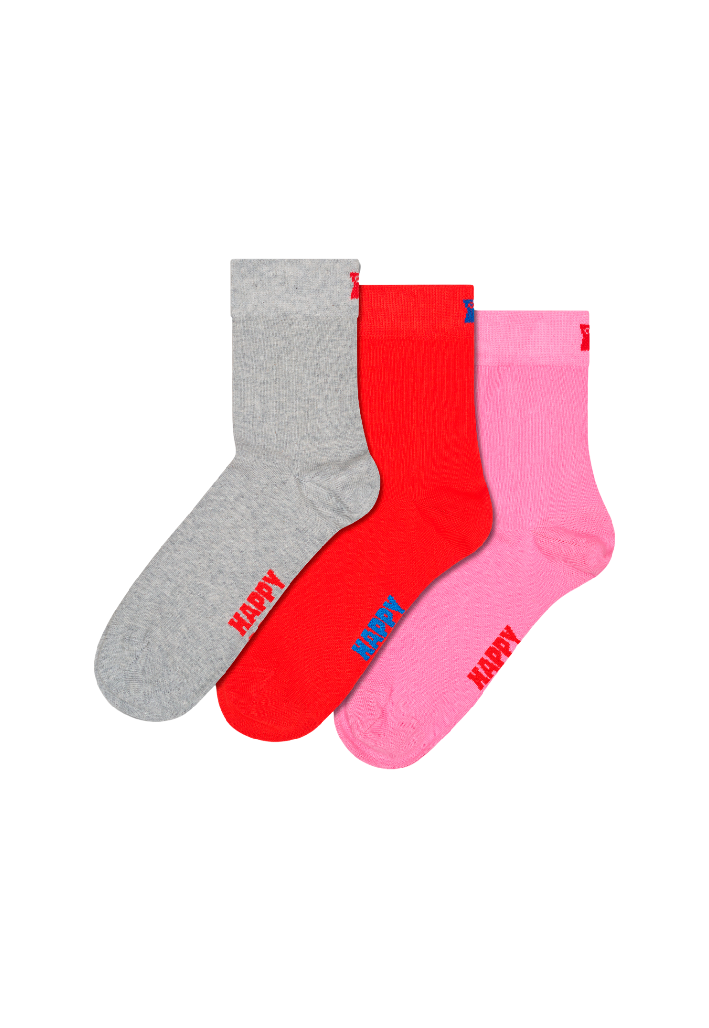 מארז 3 גרביים לנשים Solid Half Crew Socks