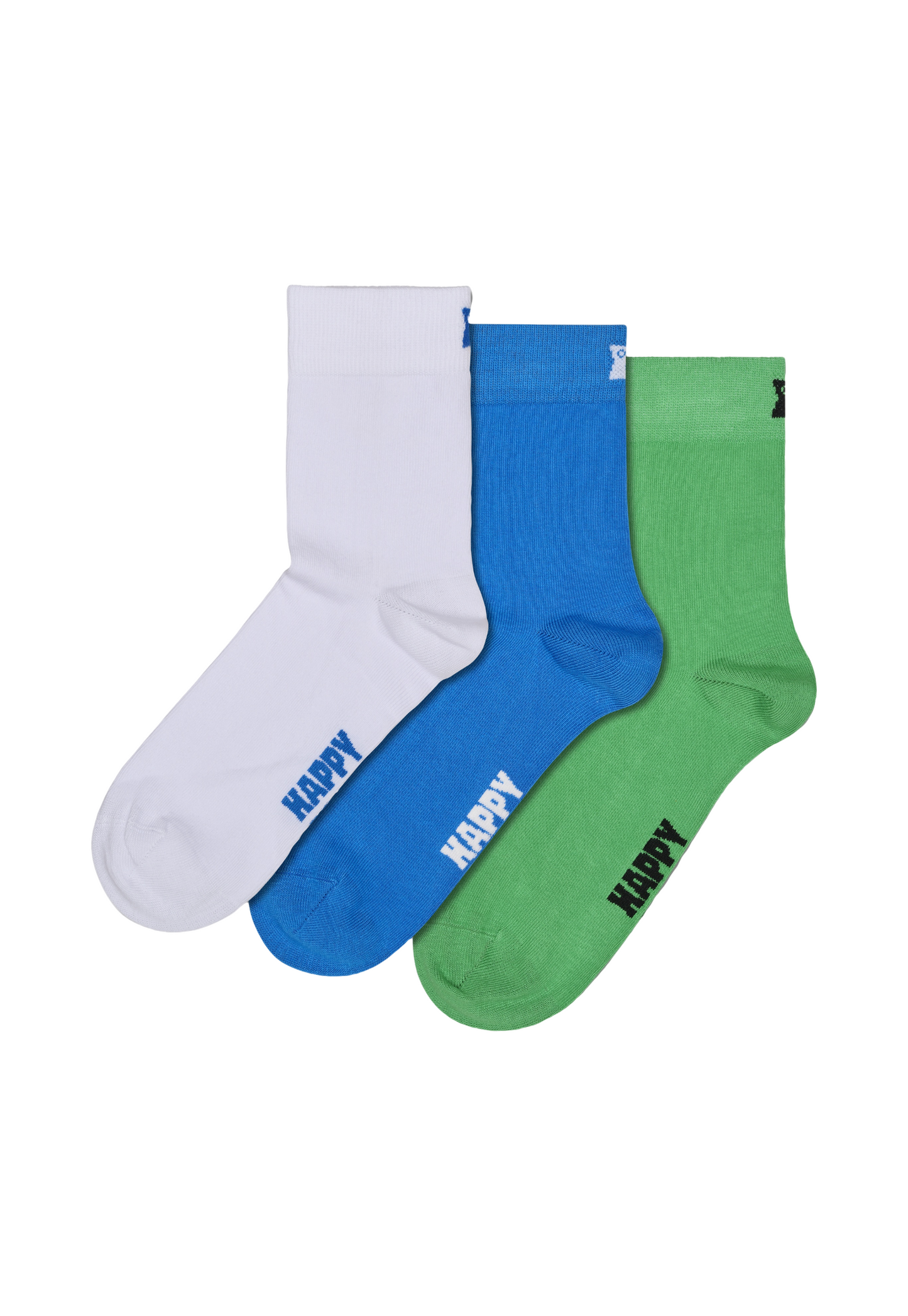 Cadet Blue מארז 3 זוגות גרביים Solid HAPPY SOCKS