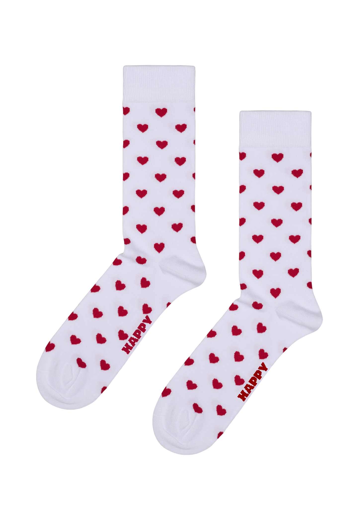 Light Gray זוג גרביים Lite Heart HAPPY SOCKS