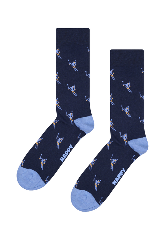 Dark Slate Gray זוג גרביים Lite Skiing HAPPY SOCKS