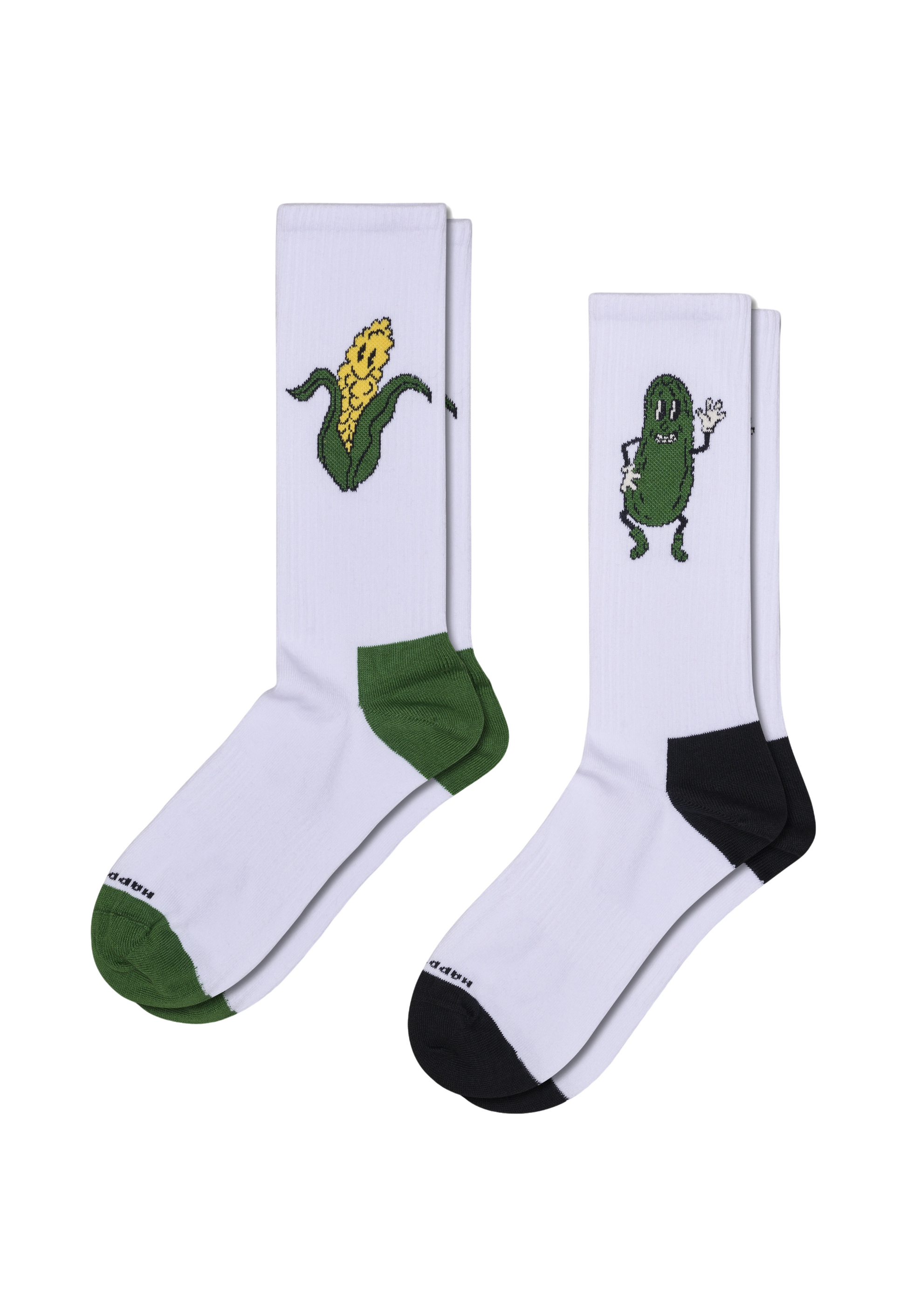 Light Gray מארז 2 זוגות גרביים Corn Sneaker HAPPY SOCKS