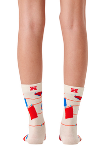 White Smoke זוג גרביים לגברים Clothesline Socks HAPPY SOCKS