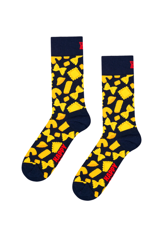 White Smoke PASTA SOCK זוג גרביים HAPPY SOCKS