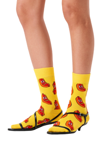 White Smoke זוג גרביים לגברים Smelly Hot Dog Socks HAPPY SOCKS