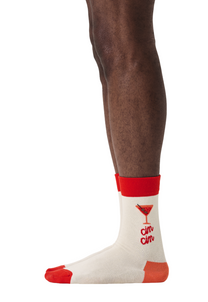 White Smoke זוג גרביים לגברים / נשים Cin Cin Socks HAPPY SOCKS