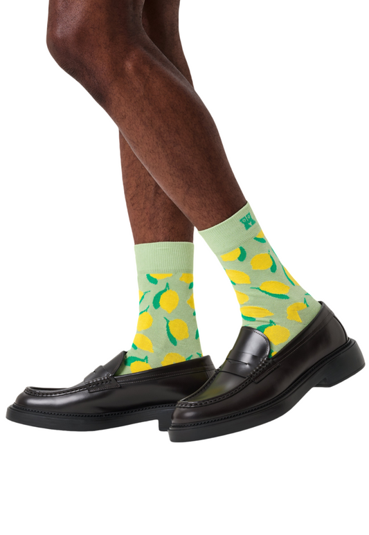 זוג גרביים לנשים Lemon Short Crew Socks