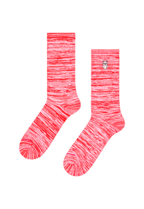 White Smoke זוג גרביים לגברים Teddy Sneaker Socks HAPPY SOCKS