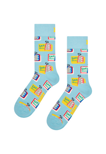 White Smoke מארז 2 זוגות גרביים לגברים Sardines Socks Gift Set HAPPY SOCKS