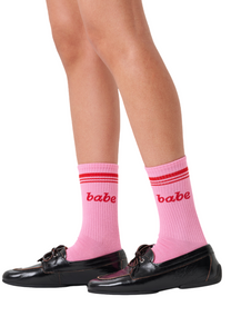 White Smoke זוג גרביים לנשים Babe Sneaker Socks HAPPY SOCKS