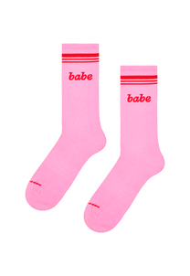 White Smoke זוג גרביים לנשים Babe Sneaker Socks HAPPY SOCKS
