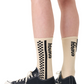White Smoke זוג גרביים לגברים Energy Checkered Sneaker Socks HAPPY SOCKS