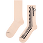 White Smoke זוג גרביים לגברים Energy Checkered Sneaker Socks HAPPY SOCKS