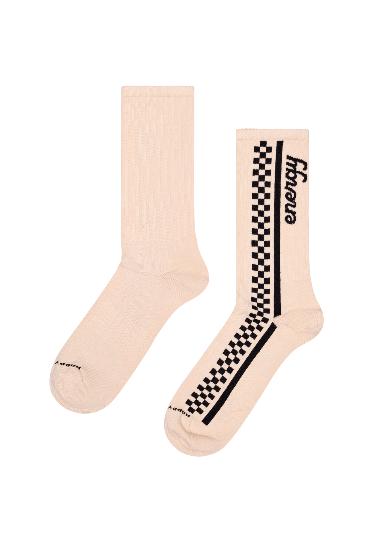 White Smoke זוג גרביים לגברים Energy Checkered Sneaker Socks HAPPY SOCKS