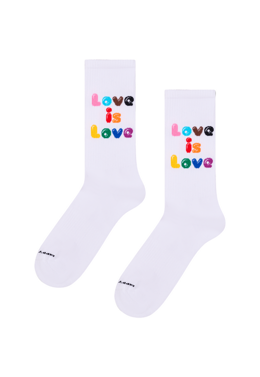 זוג גרביים לגברים / נשים Love Is Love Sneaker Socks