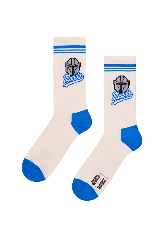 White Smoke STAR WARS™ MANDO SNEAKER SOCK זוג גרביים HAPPY SOCKS