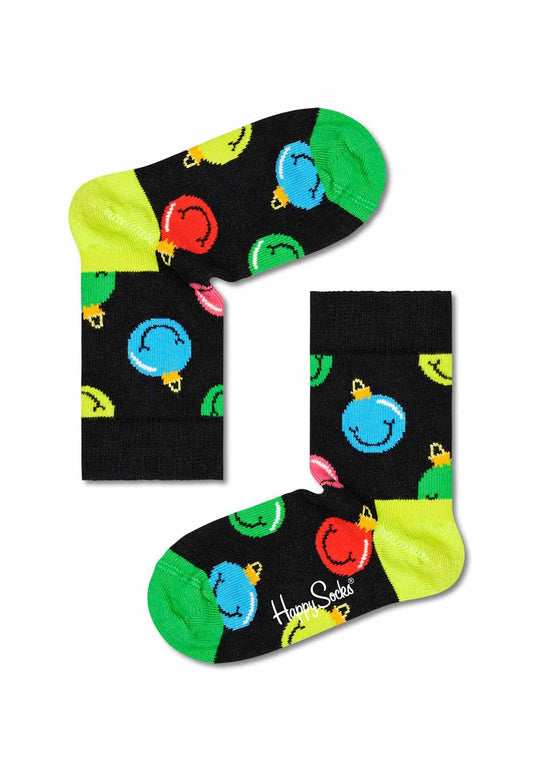 Black מארז גרביים לילדים | 2 זוגות HAPPY SOCKS