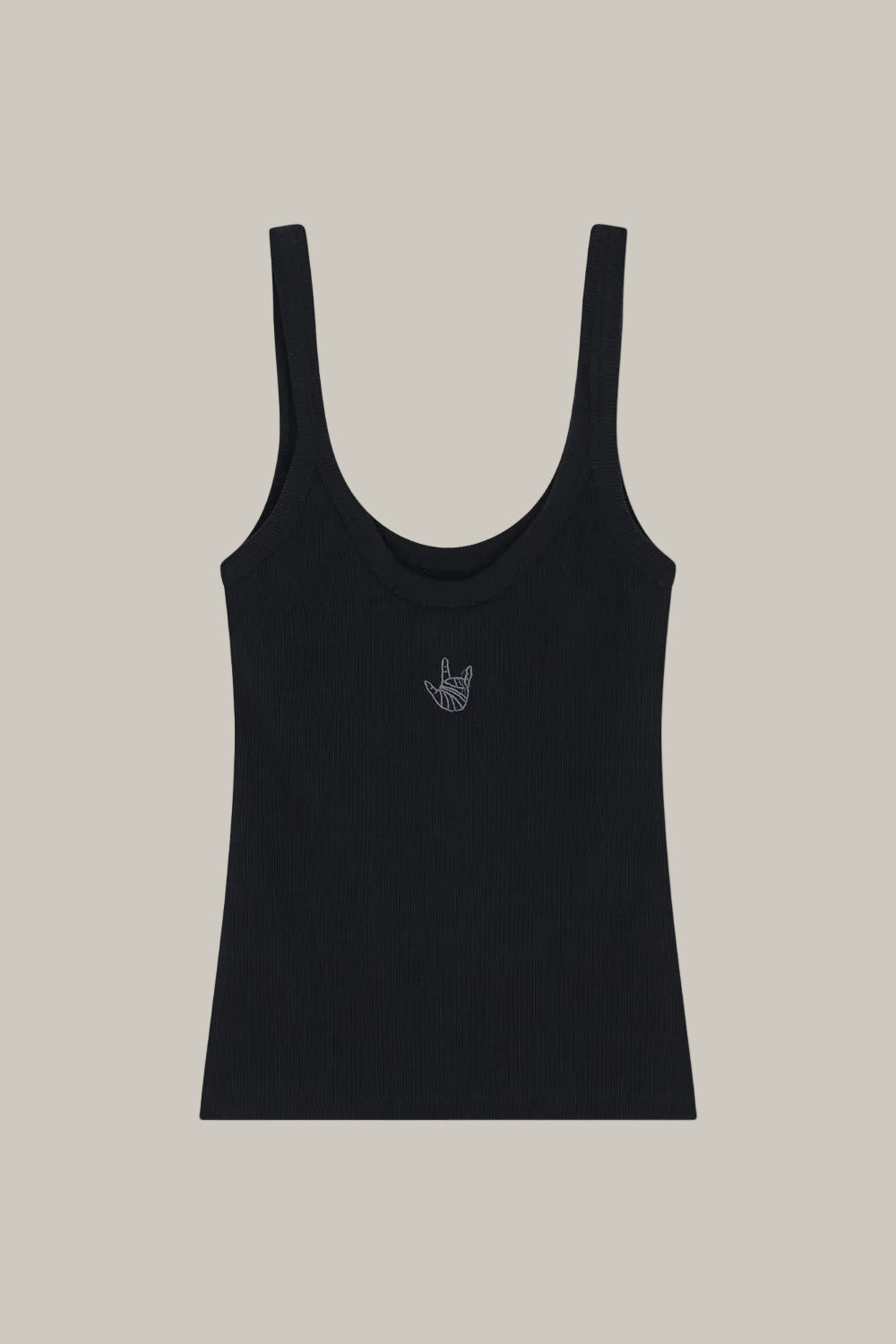 Black THE SOUL TANK TOP גופיה EMILY