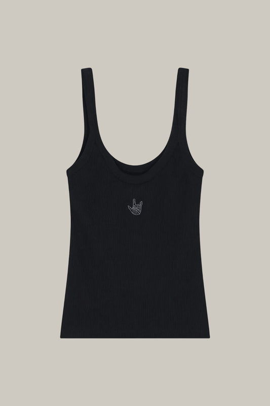 Black THE SOUL TANK TOP גופיה EMILY