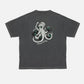 Dark Slate Gray טי שירט קצרה לגברים Koffe Knock-Topus NUDIE