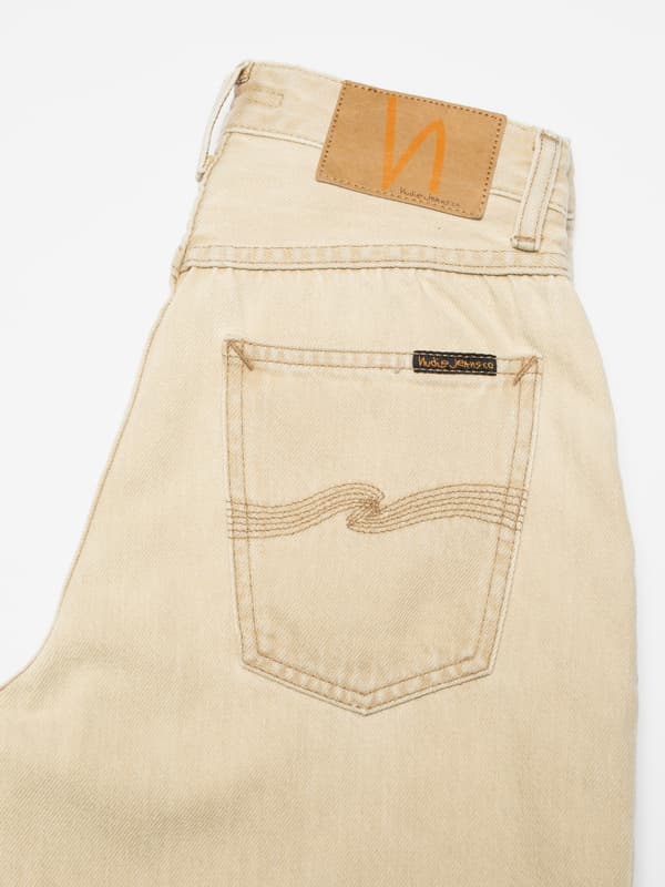 Wheat ג'ינס ארוך לנשים Clean Eileen - Loose fit NUDIE