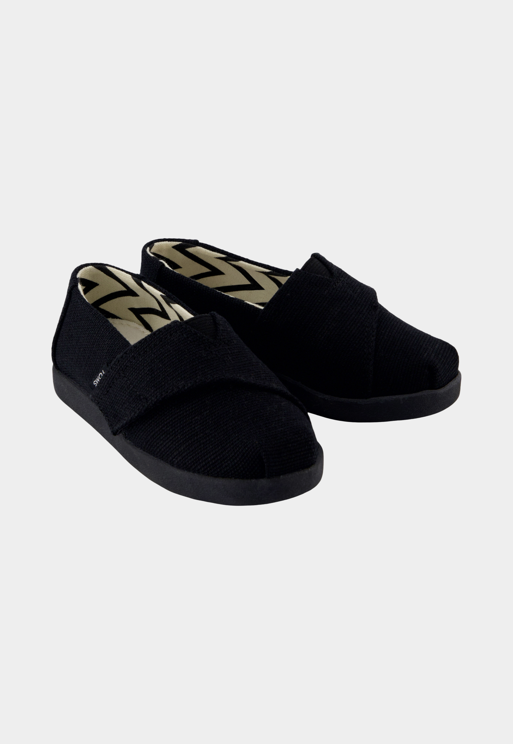 Black נעלי בד עם סקוץ' | ילדים TOMS