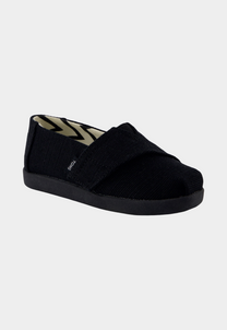 Black נעלי בד עם סקוץ' | ילדים TOMS