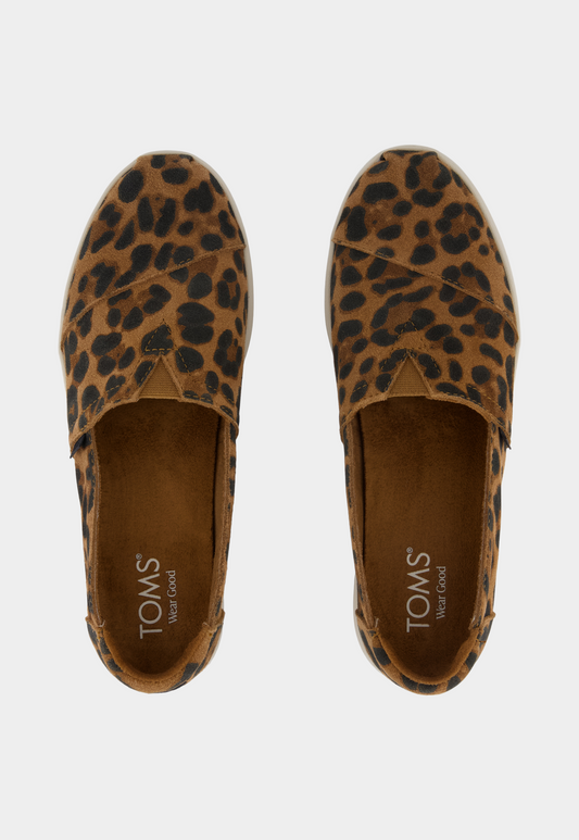 Lavender נעלי בד עם הדפס מנומר לנשים TOMS