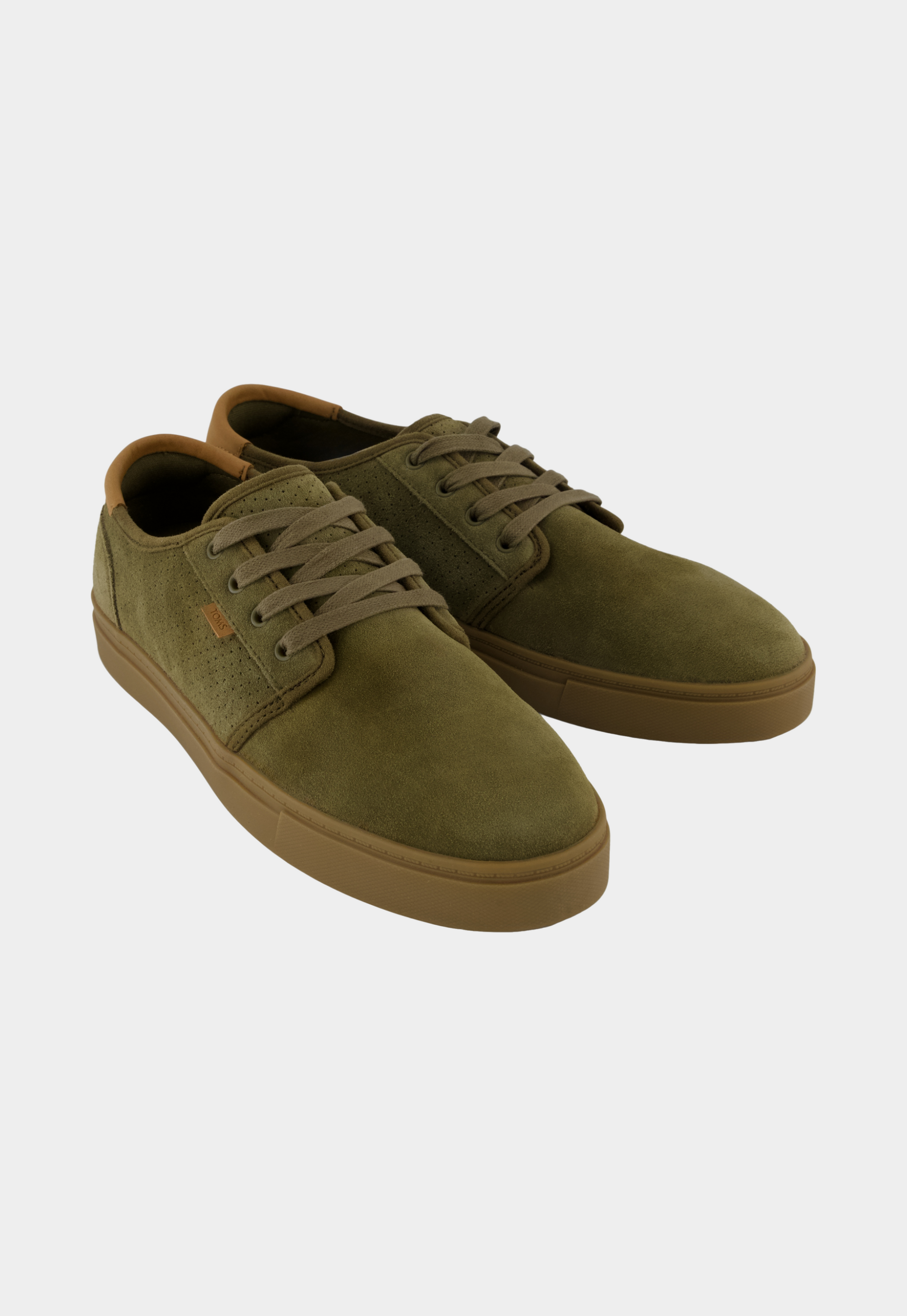 Dark Olive Green סניקרס עור לגברים Carltr TOMS