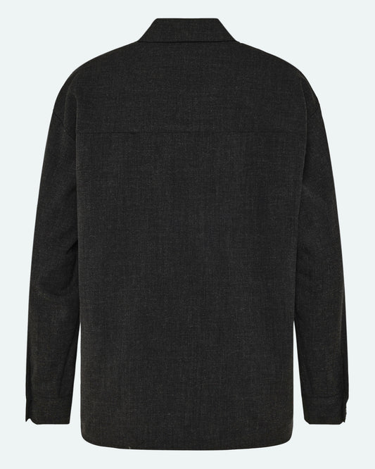 Dark Slate Gray חולצה מכופתרת ארוכה לנשים Astrids MINIMUM