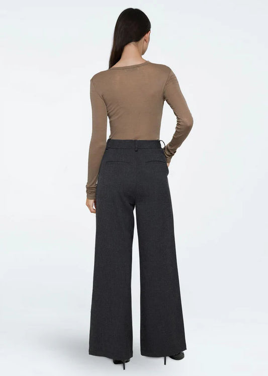 Dark Slate Gray מכנסיים ארוכים לנשים Gunli MINIMUM