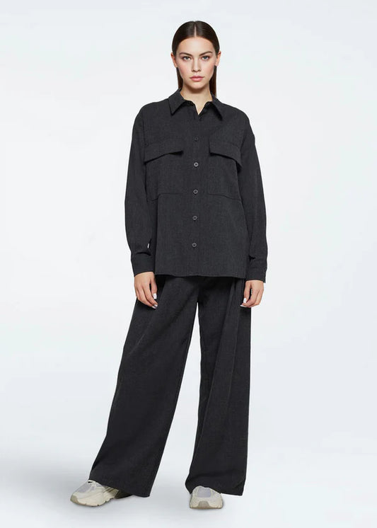 Dark Slate Gray מכנסיים ארוכים לנשים Gunli MINIMUM