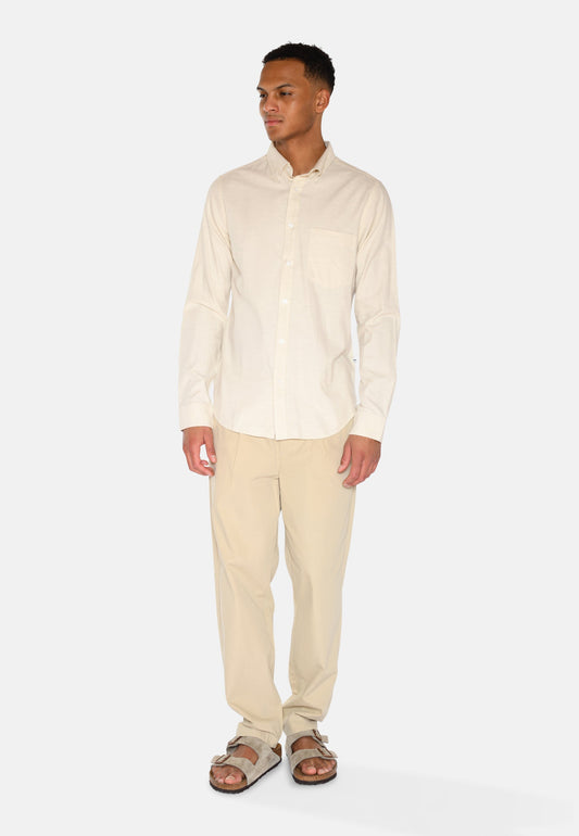 Antique White חולצה מכופתרת ארוכה לגברים Colt MINIMUM