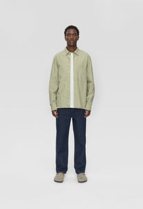 Lavender חולצה מכופתרת פסים לגברים Pedro RLX LS Shirt MINIMUM