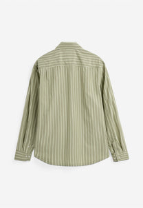 Dark Gray חולצה מכופתרת פסים לגברים Pedro RLX LS Shirt MINIMUM