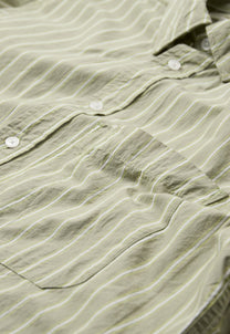 Gray חולצה מכופתרת פסים לגברים Pedro RLX LS Shirt MINIMUM