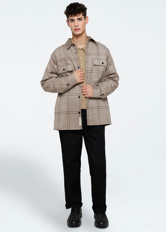 Lavender חולצה מכופתרת ארוכה לגברים Bentley MINIMUM